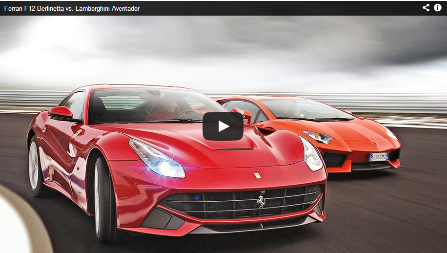 Ferrari F12 Berlinetta vs. Lamborghini Aventador
